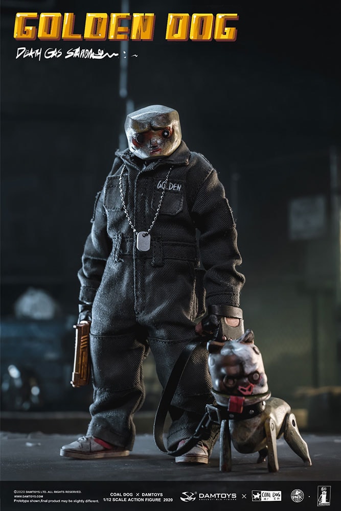 Death Gas Station Golden Dog Action Figure - Prototype Shown View 6