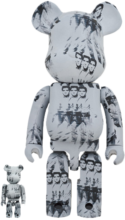 ホットマン セール Elvis Warhol's Andy Be@rbrick Presley 400 & 100% キューブリック、ベアブリック