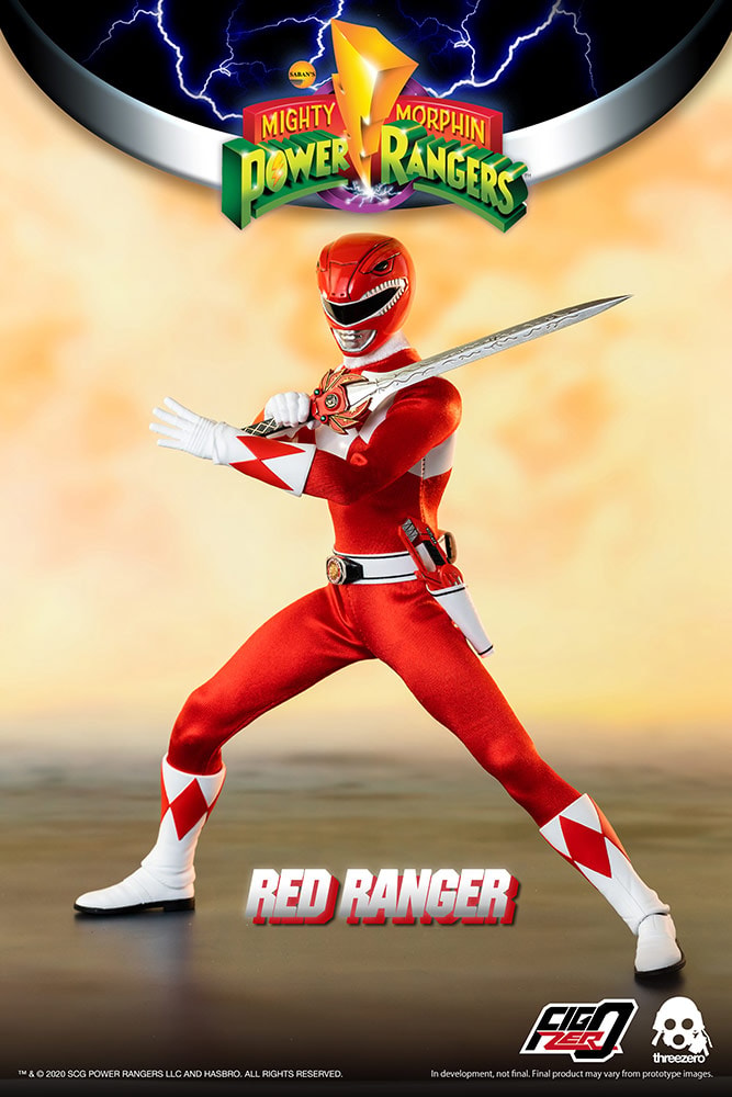 Mighty Morphin Power Rangers Red Ranger Sixth Scale Figure - Prototype Shown View 3