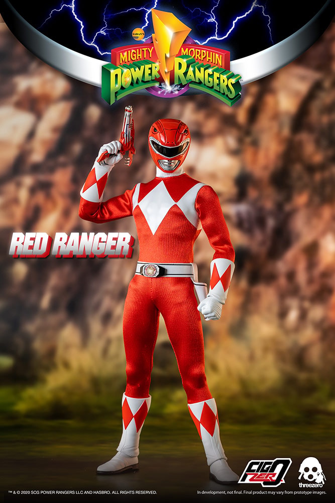 Mighty Morphin Power Rangers Red Ranger Sixth Scale Figure - Prototype Shown View 5