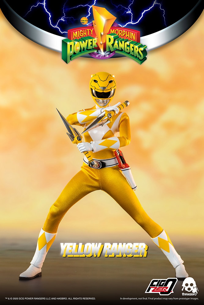 Mighty Morphin Power Rangers Yellow Ranger Sixth Scale Figure - Prototype Shown View 3
