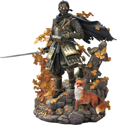 Ghost of Tsushima Jin Sakai, The Ghost (Ghost Armor Edition) Statues  Collector Edition - Prototype Shown View 1