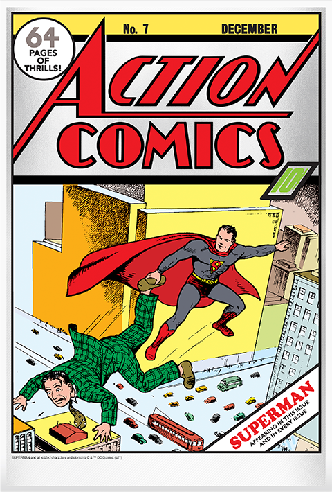 DC Comics Action Comics #7 Silver Foil Silver Collectible  View 6