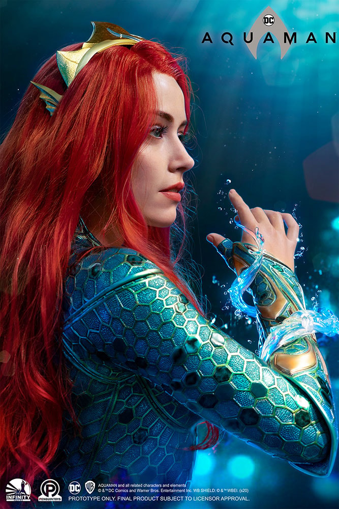 DC Comics Mera Life-Size Bust - Prototype Shown View 3