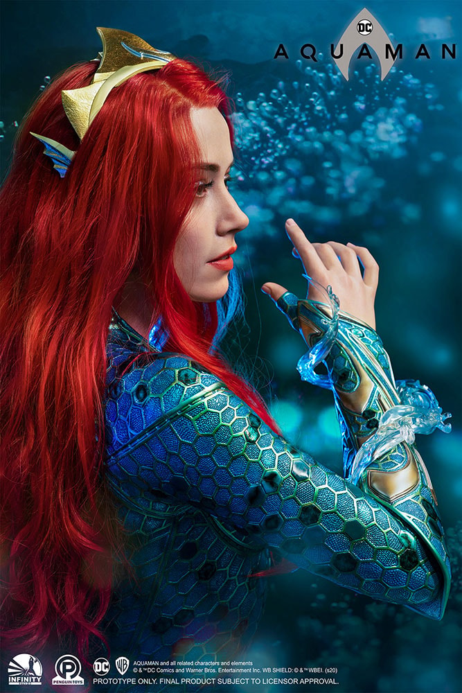 DC Comics Mera Life-Size Bust - Prototype Shown View 4