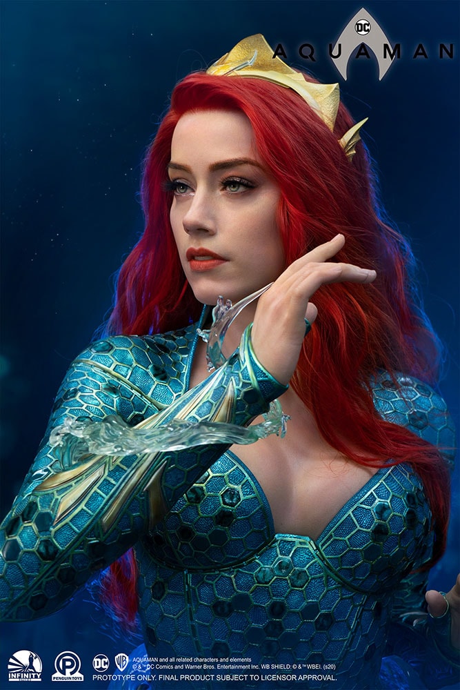 DC Comics Mera Life-Size Bust - Prototype Shown View 6
