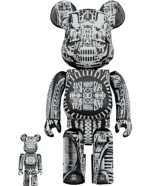 BE@RBRICK 100% シリーズ12 H.Ｒ.GIGERコラボ　ＳＦ裏 ベアブリック メディコムトイ BE＠RBRICK SF H R GIGER シリーズ