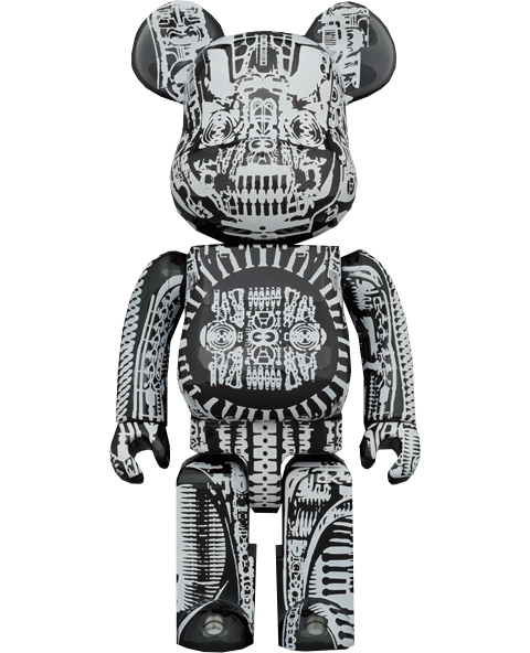 Be@rbrick H.R. Giger (Black Chrome Version) 1000
