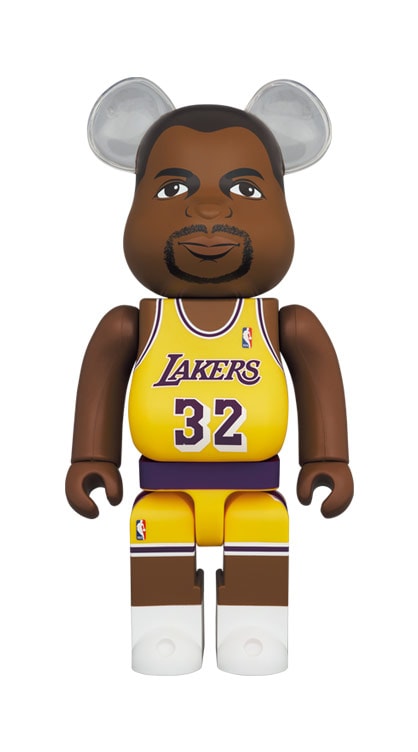 Be@rbrick Magic Johnson (Los Angeles Lakers) 100% and 400%