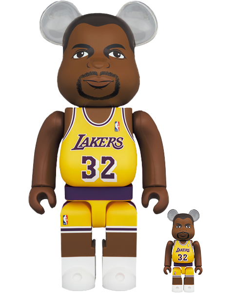 Be@rbrick Magic Johnson (Los Angeles Lakers) 100% and 400%