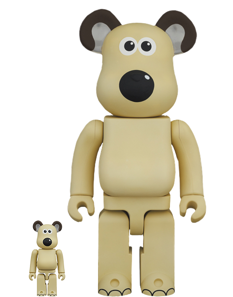Bearbrick Gromit 100% and 400% Collectible Set by Medicom