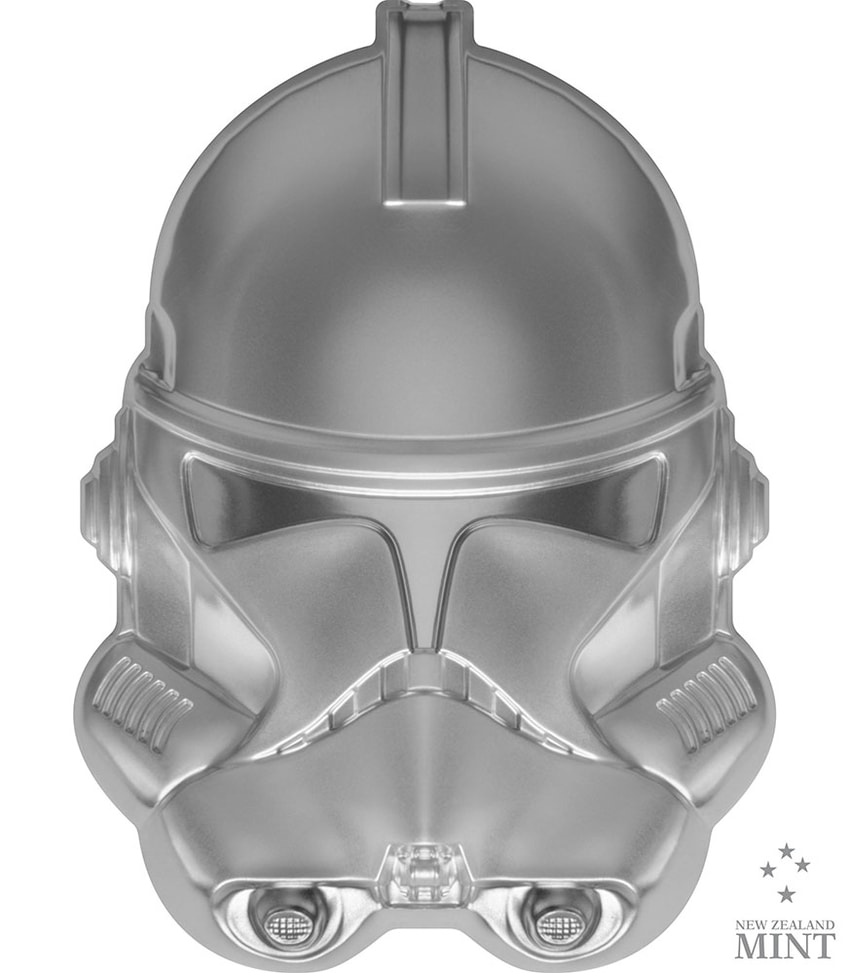 Clone Trooper Helmet 2oz Silver Coin