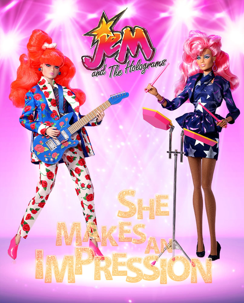 Jem and the Holograms She Makes An Impression - Kimber Benton™ and Raya Alonso™ Two-Doll Gift Set Collectible Doll - Prototype Shown View 1