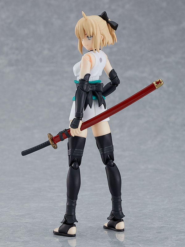 Fate/Grand Order Saber/Okita Souji Figma Ascension Version Collectible Figure - Prototype Shown View 6