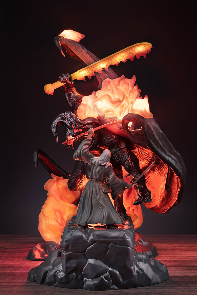 The Lord of the Rings Balrog vs Gandalf Figural Light Collectible Lamp  View 2