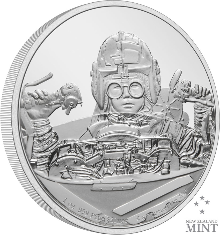 Anakin Skywalker 1oz Silver Coin View 1