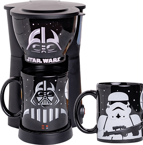 Star Wars Darth Vader and Stormtrooper Single Cup Coffee Maker with Two Mugs Kitchenware  View 6
