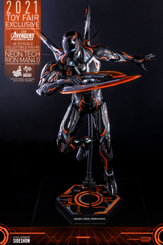 Iron Man Neon Tech 4.0 Sixth Scale Collectible Figure by Hot Toys