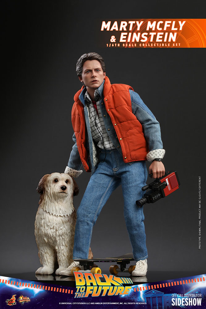 Back to the Future Marty McFly and Einstein Sixth Scale Figure Set  Exclusive Edition - Prototype Shown View 6