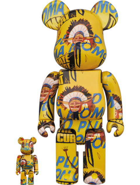 Be@rbrick Andy Warhol x Jean-Michel Basquiat #3 100% & 400%