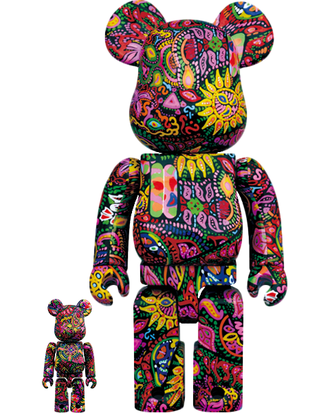 【在庫処分】 Psychedelic Be@rbrick Paisley Set Collectible 400% and 100% キューブリック、ベアブリック
