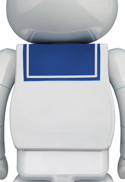 Be@rbrick Stay Puft Marshmallow Man (White Chrome Version) 100% & 400%