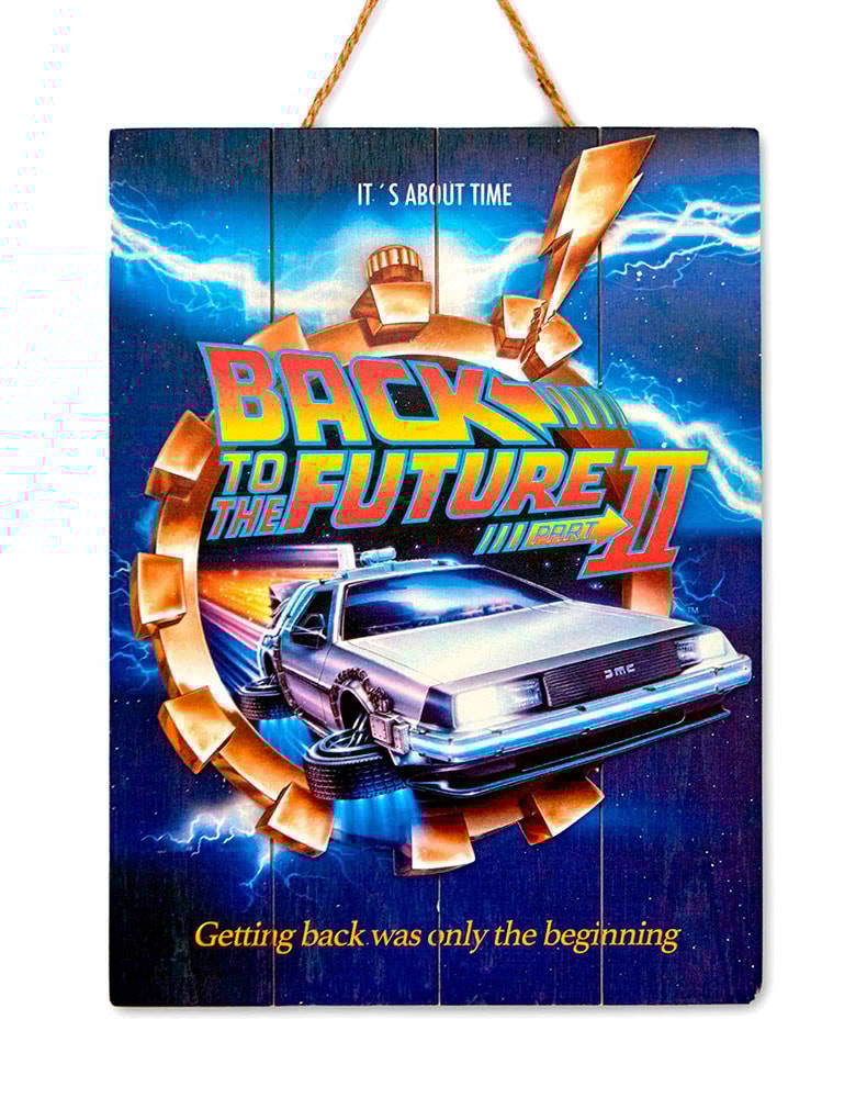 Back to the Future II WOODART 3D “Flying Delorean”- Prototype Shown View 1