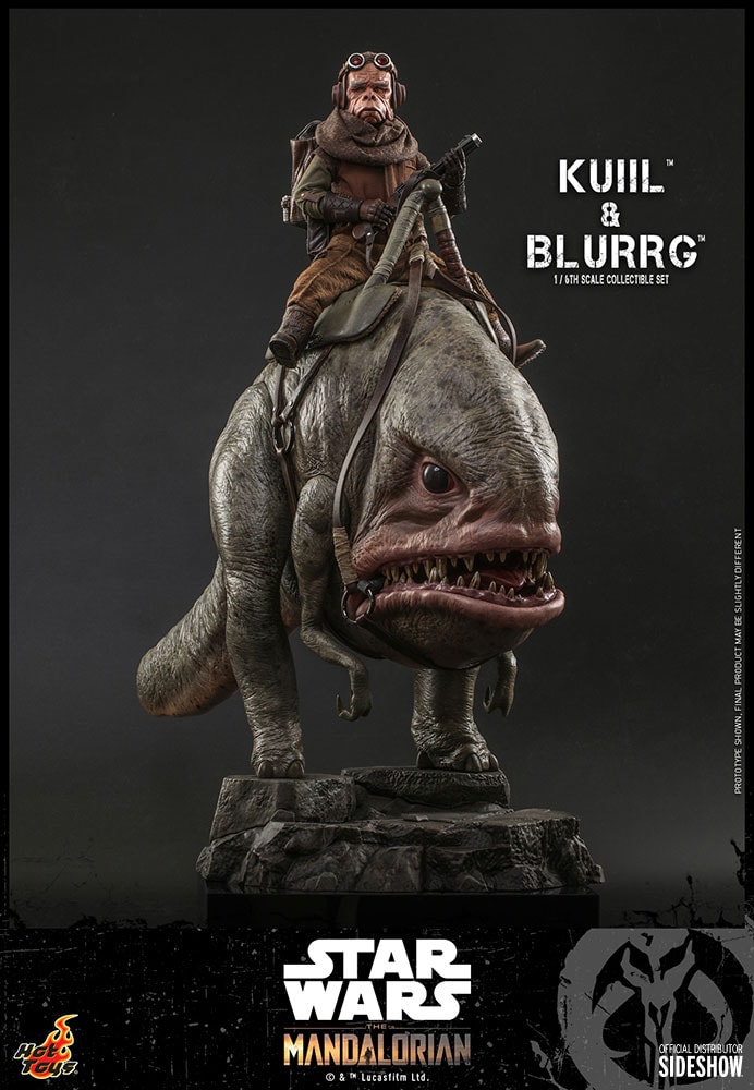 Star Wars Kuiil™ & Blurrg™ Sixth Scale Figure Set - Prototype Shown View 2