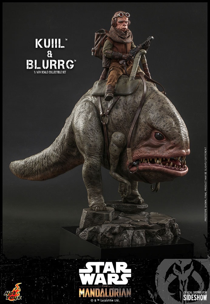 Star Wars Kuiil™ & Blurrg™ Sixth Scale Figure Set - Prototype Shown View 3