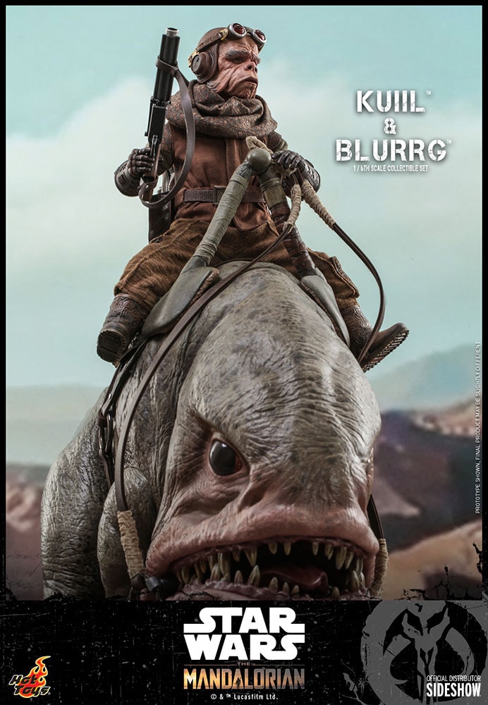 Star Wars Kuiil™ & Blurrg™ Sixth Scale Figure Set - Prototype Shown View 6