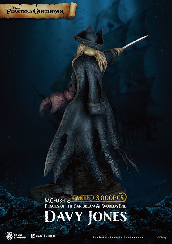Disney Davy Jones Polystone Statue - Prototype Shown View 6