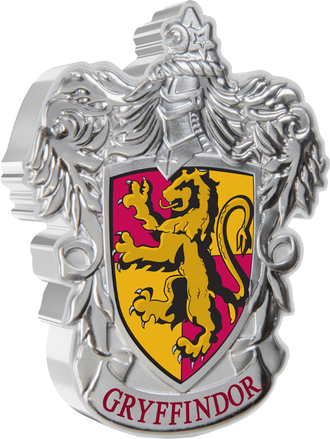 Harry Potter Gryffindor Crest 1oz Silver Coin Silver Collectible  View 6