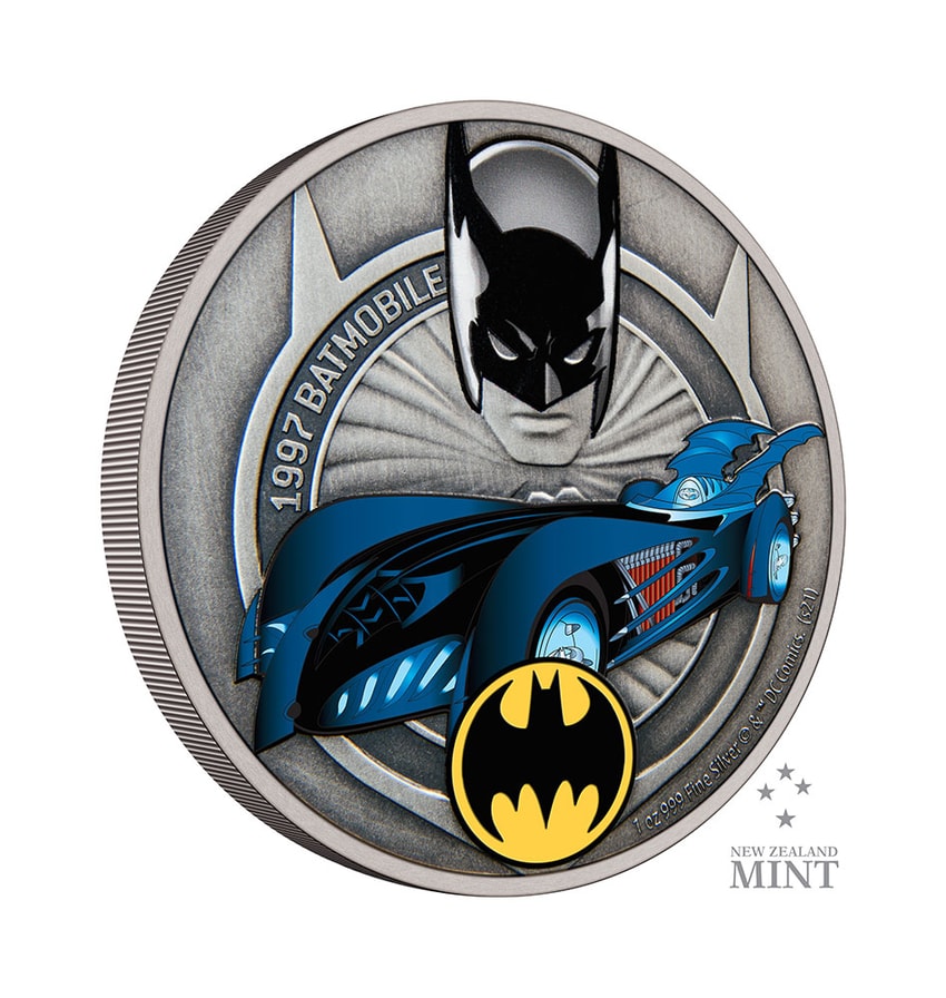 1997 Batmobile 1oz Silver Coin