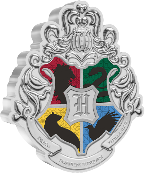 Harry Potter Hogwarts Crest 1oz Silver Coin Silver Collectible  View 6