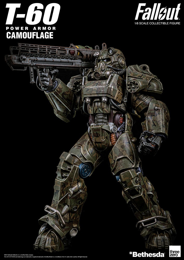 T-60 Camouflage Power Armor- Prototype Shown View 5
