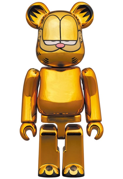 Garfield Bearbrick Garfield (Gold Chrome Version) 100% and 400% Bearbrick  View 2