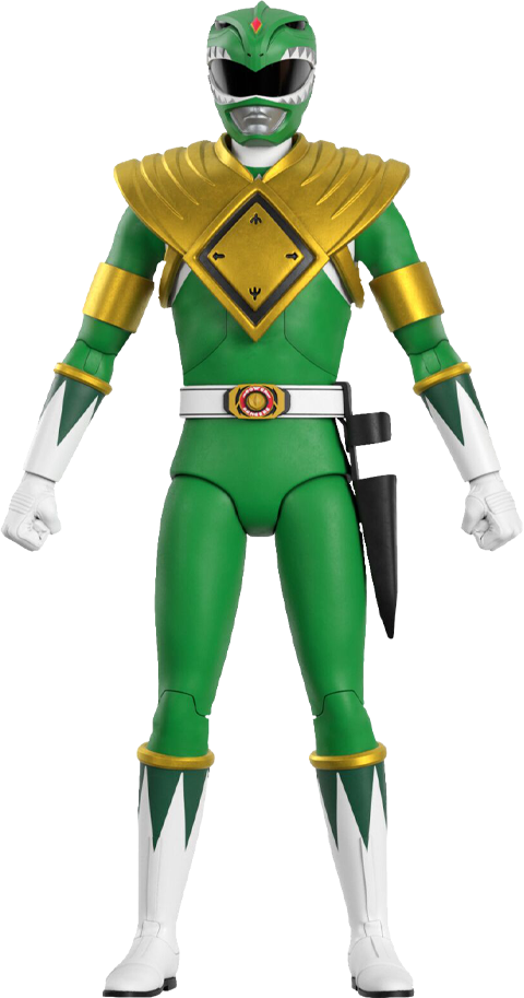 Mighty Morphin Power Rangers Green Ranger Action Figure - Prototype Shown View 6
