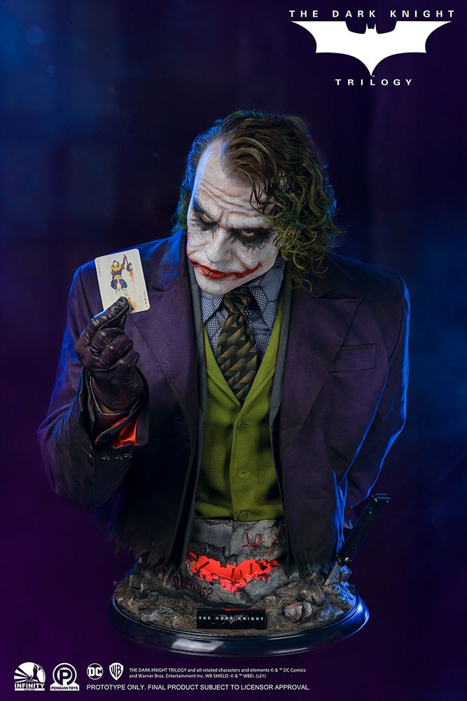 DC Comics The Joker (The Dark Knight) Life-Size Bust - Prototype Shown View 2