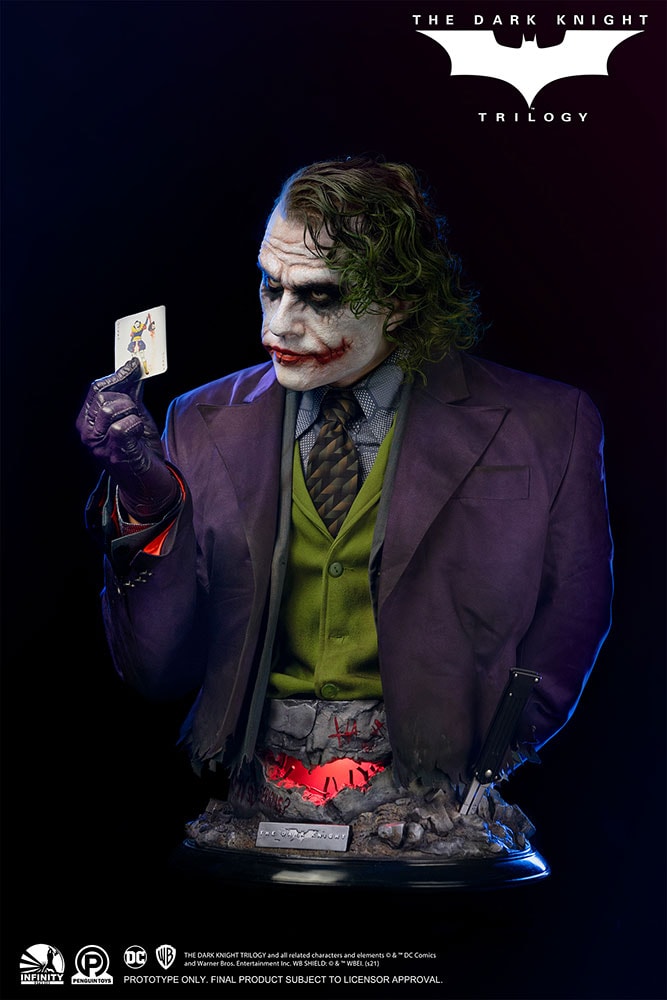 DC Comics The Joker (The Dark Knight) Life-Size Bust - Prototype Shown View 3