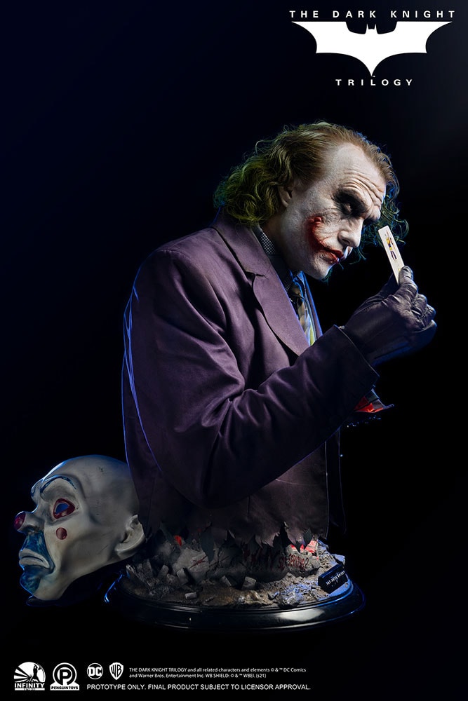 DC Comics The Joker (The Dark Knight) Life-Size Bust - Prototype Shown View 4