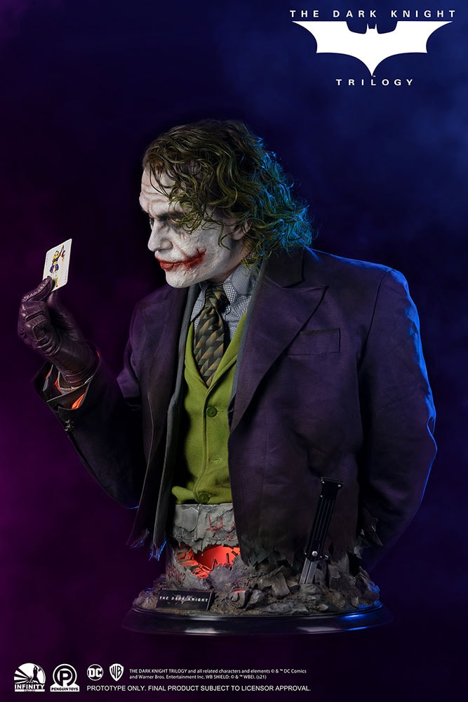 DC Comics The Joker (The Dark Knight) Life-Size Bust - Prototype Shown View 5