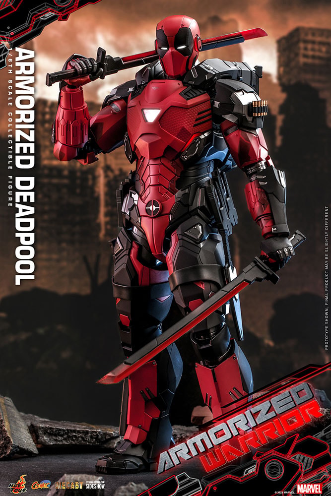 Marvel Armorized Deadpool (Special Edition) Sixth Scale Figure  Exclusive Edition - Prototype Shown View 2