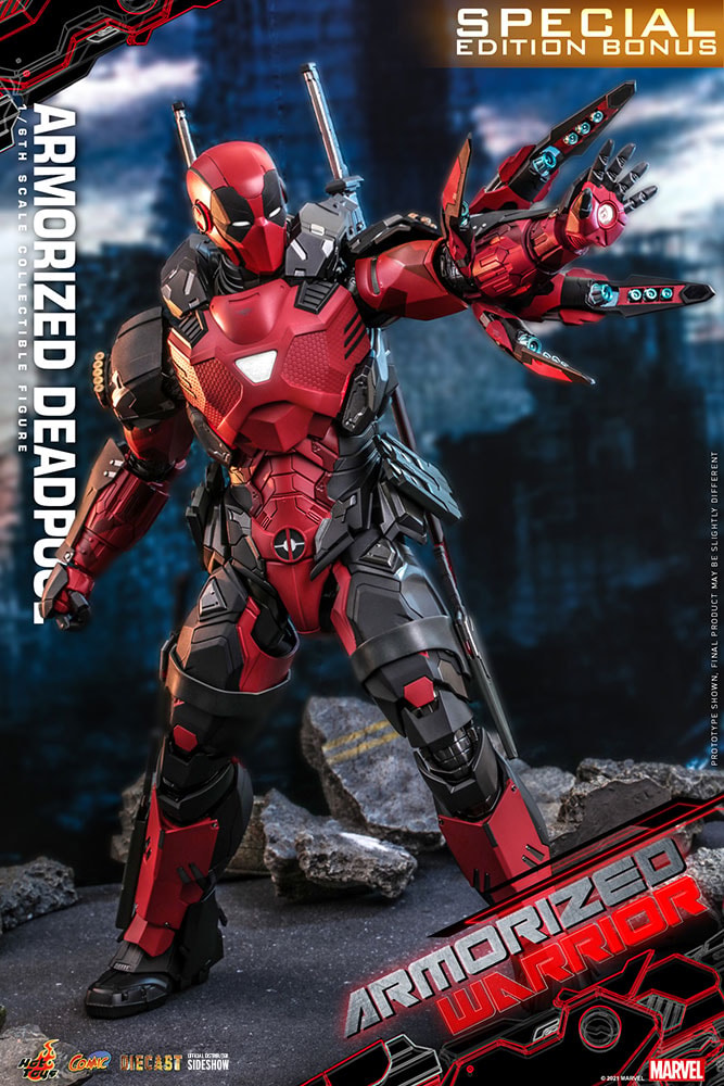 Marvel Armorized Deadpool (Special Edition) Sixth Scale Figure  Exclusive Edition - Prototype Shown View 4