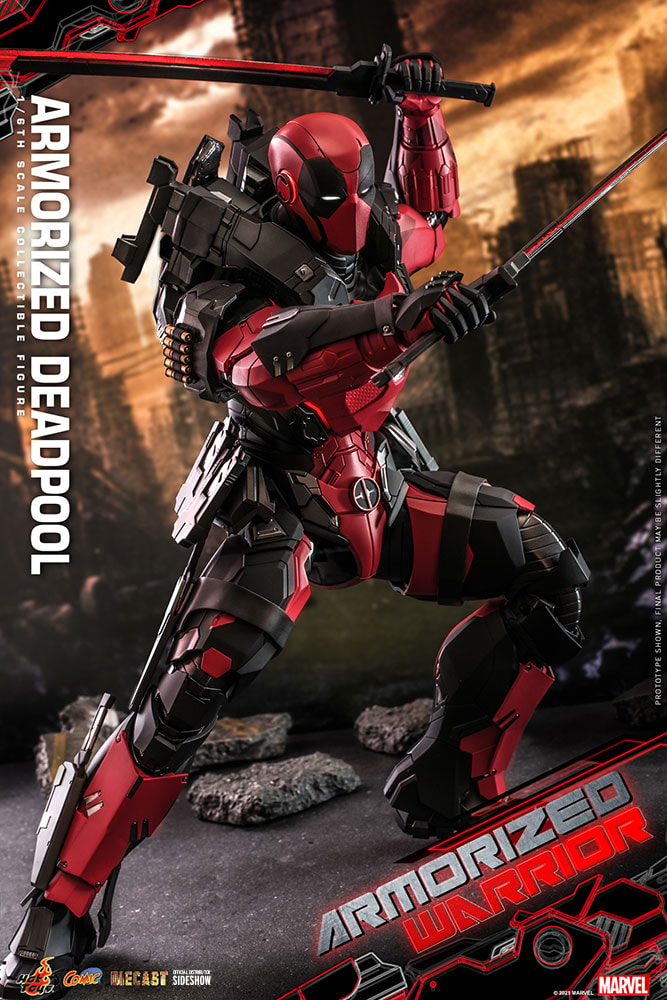 Marvel Armorized Deadpool (Special Edition) Sixth Scale Figure  Exclusive Edition - Prototype Shown View 5