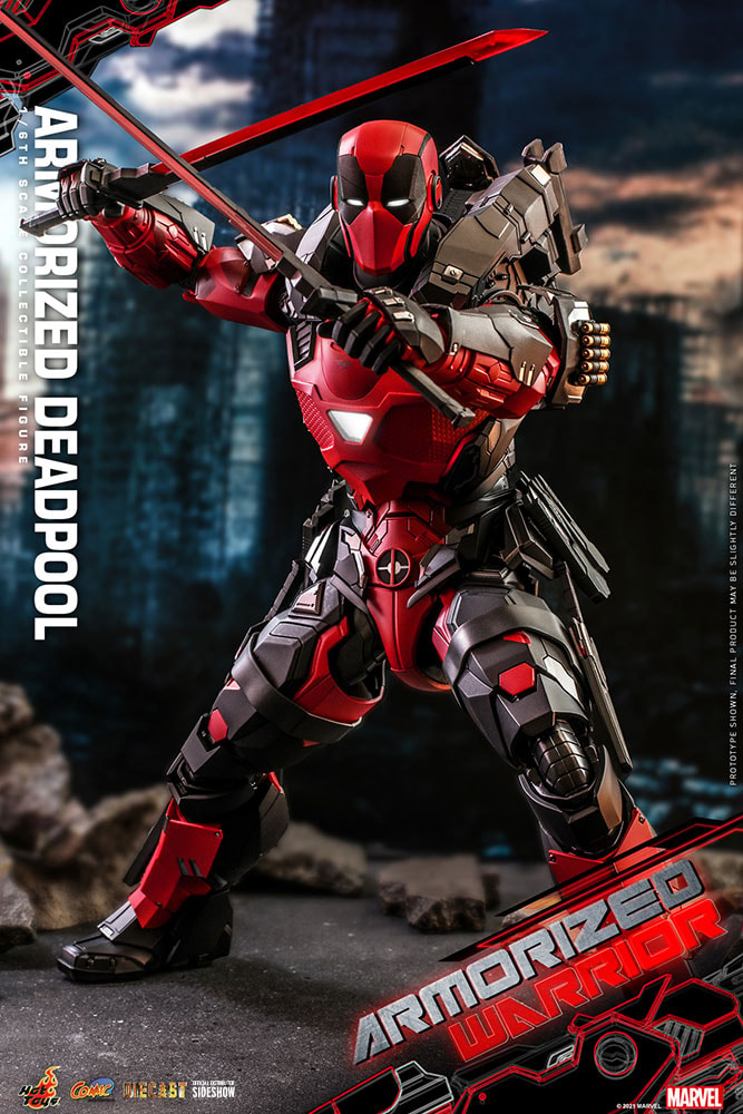 Marvel Armorized Deadpool (Special Edition) Sixth Scale Figure  Exclusive Edition - Prototype Shown View 6