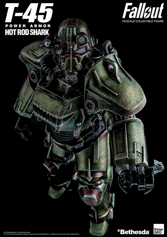 Fallout T-45 Hot Rod Shark Armor Pack Sixth Scale Figure Accessory - Prototype Shown View 6