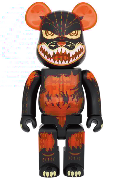 Be@rbrick Godzilla (Meltdown: Clear Orange Version) 100% and 400%- Prototype Shown View 3