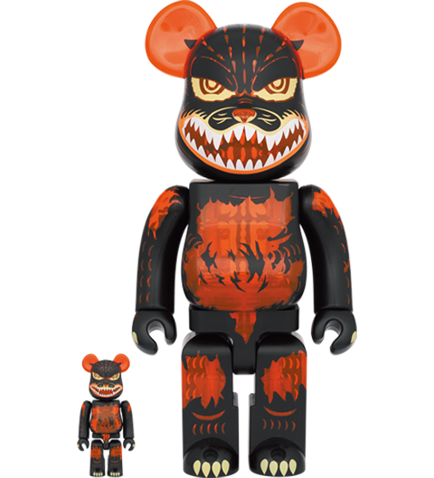 Be@rbrick Godzilla (Meltdown: Clear Orange Version) 100% and 400%- Prototype Shown View 5