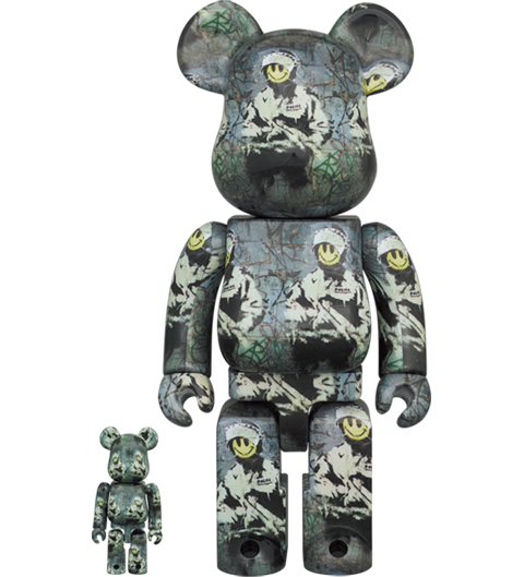 ホット商品 Be@rbrick Riot Medicom by Set Figure 400％ and 100％ Cop キューブリック、ベアブリック