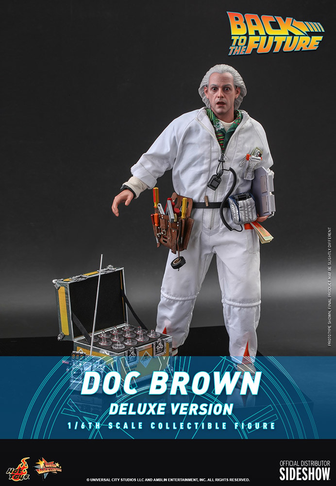 Back to the Future Doc Brown (Deluxe Version) Sixth Scale Figure - Prototype Shown View 3